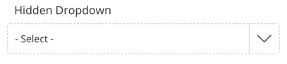 Hidden Dropdown