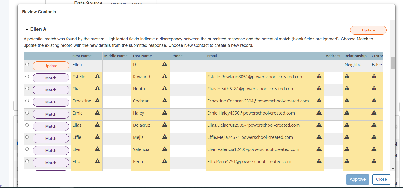 Special Case of Contact Update when Contact name is edited