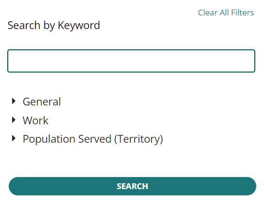 screenshot of the Global Search Tool